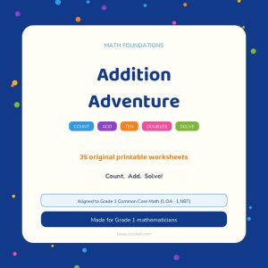 Addition Adventure (Grade 1) – printable educational resource