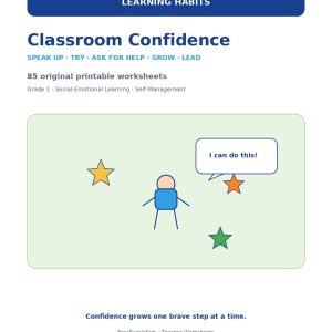 Classroom Confidence (Grade 1) – printable educational resource