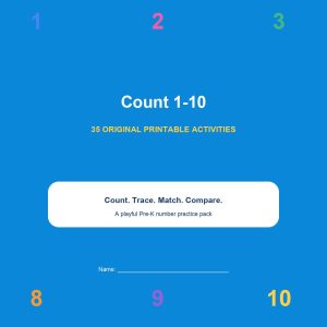 Count 1 to 10 – printable educational resource