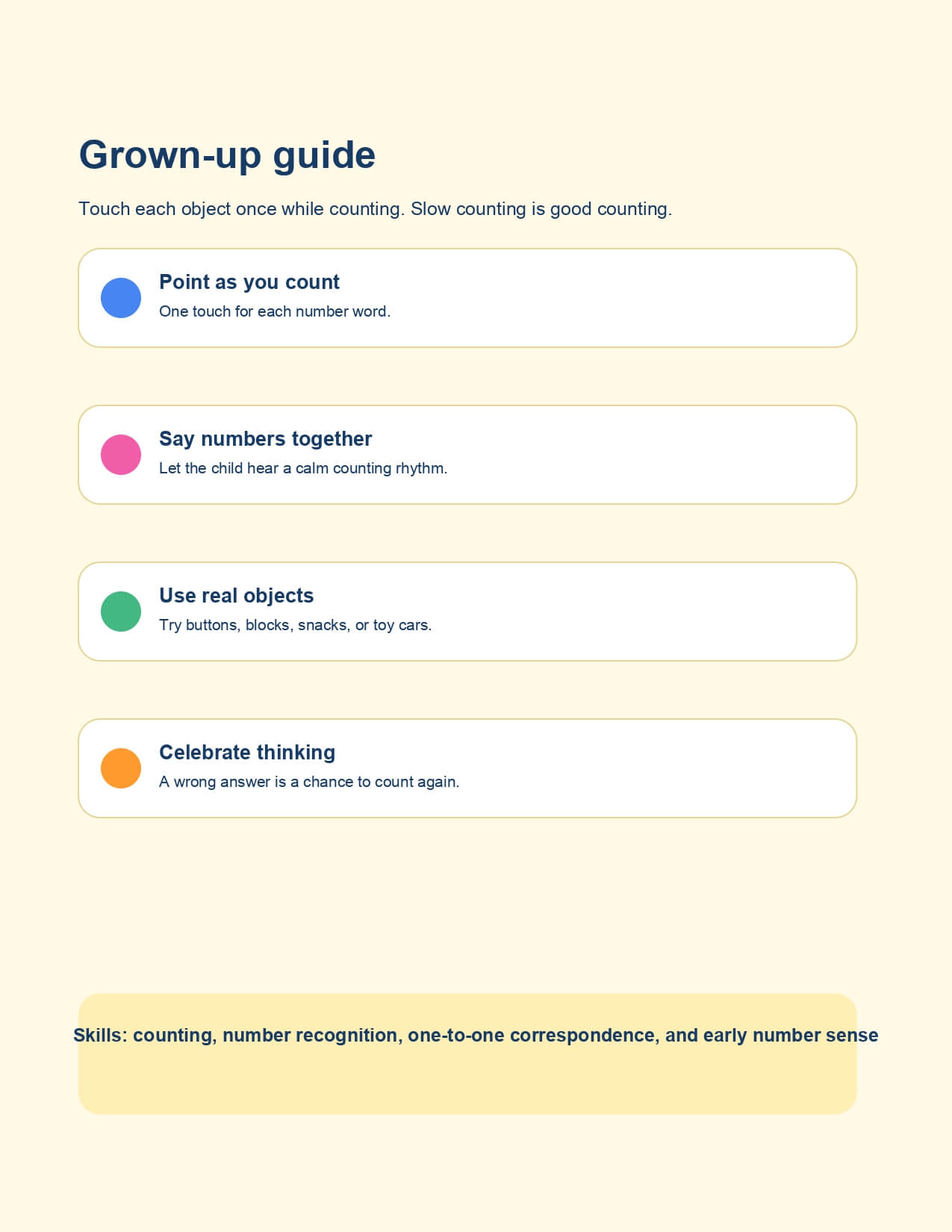 Count 1 to 10 – worksheet preview page 1