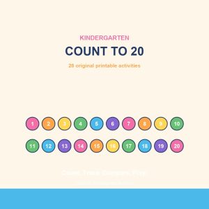 Kindergarten Count to 20 – printable educational resource