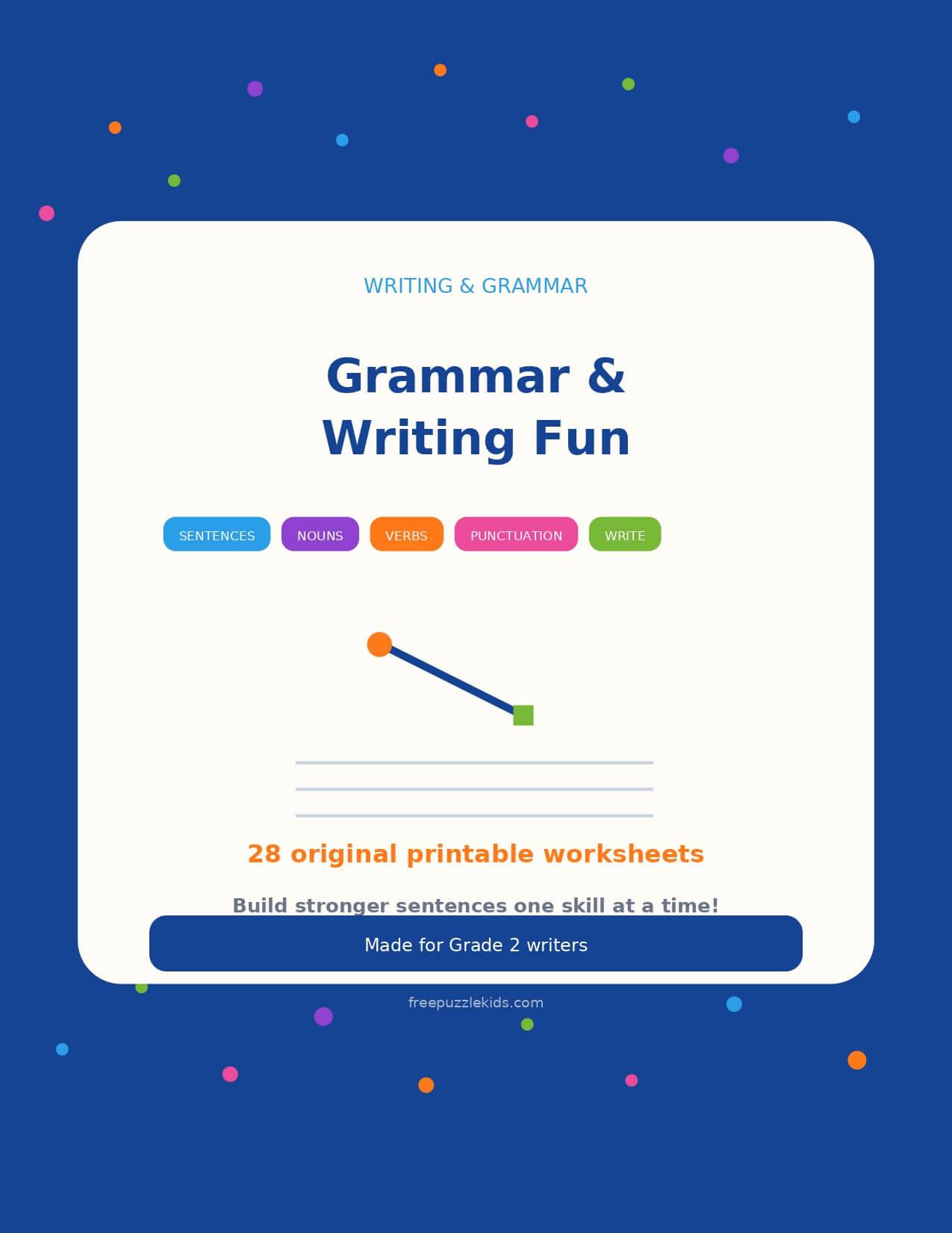 Grammar & Writing Fun – Grade 2 – printable educational resource