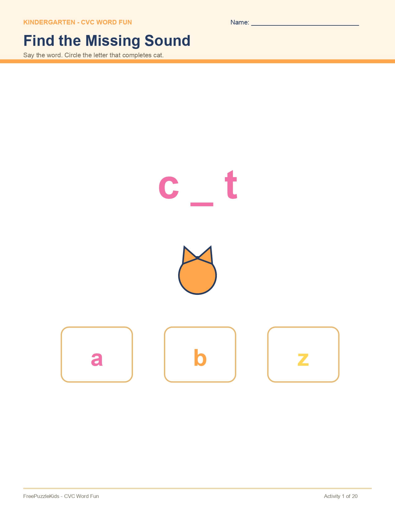 Kindergarten Educational Worksheets Bundle Group (B) – printable educational resource