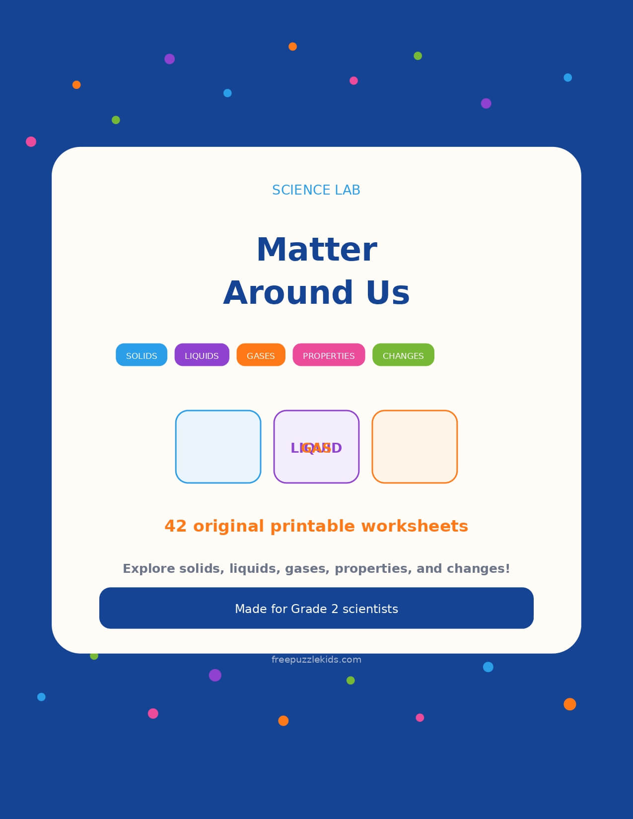 Matter Around Us – Grade 2 – printable educational resource