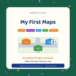 My First Maps: Grade 1 Community & Maps Worksheets – printable educational resource