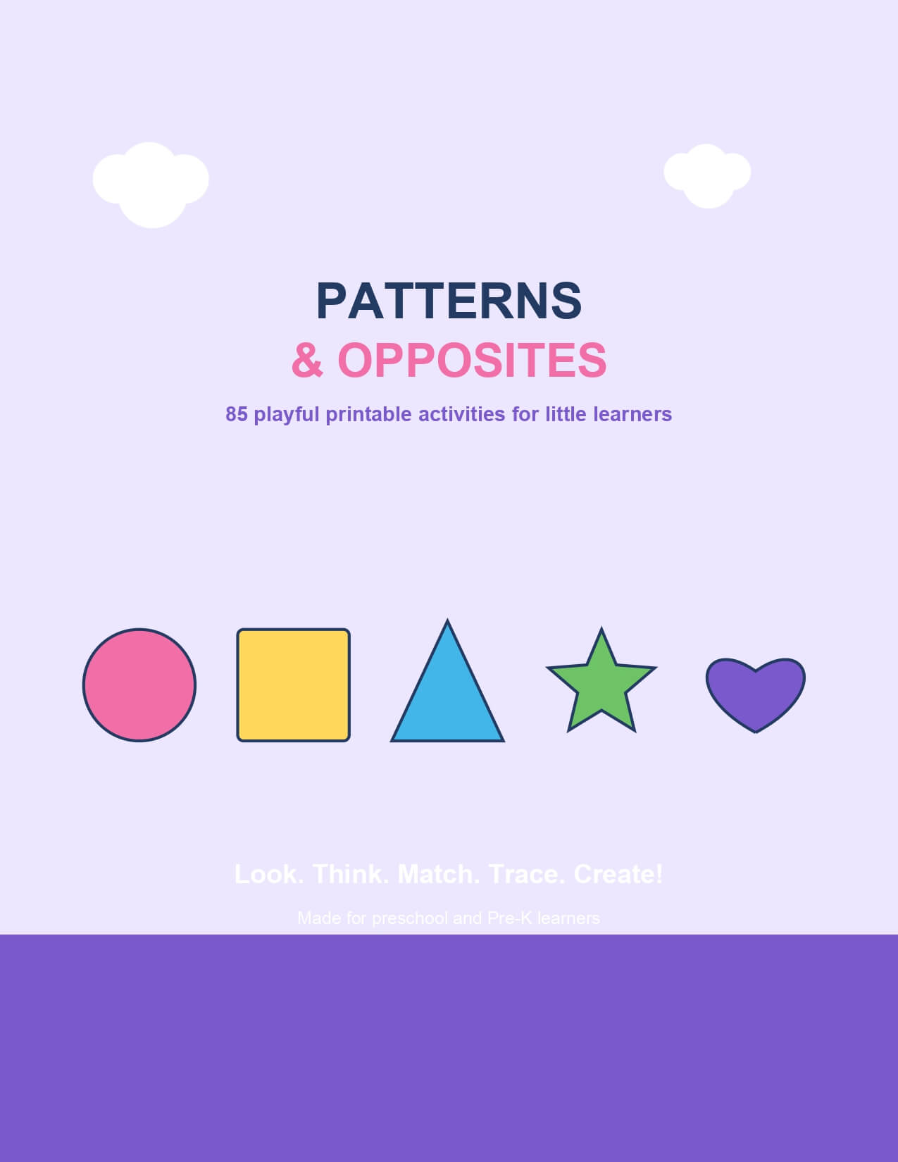Patterns & Opposites – printable educational resource