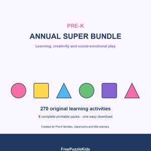 Pre-K Annual Super Bundle (B) – printable educational resource