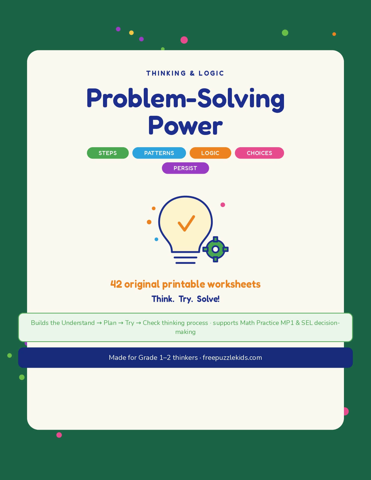 Problem-Solving Power - Grade 2 – printable educational resource
