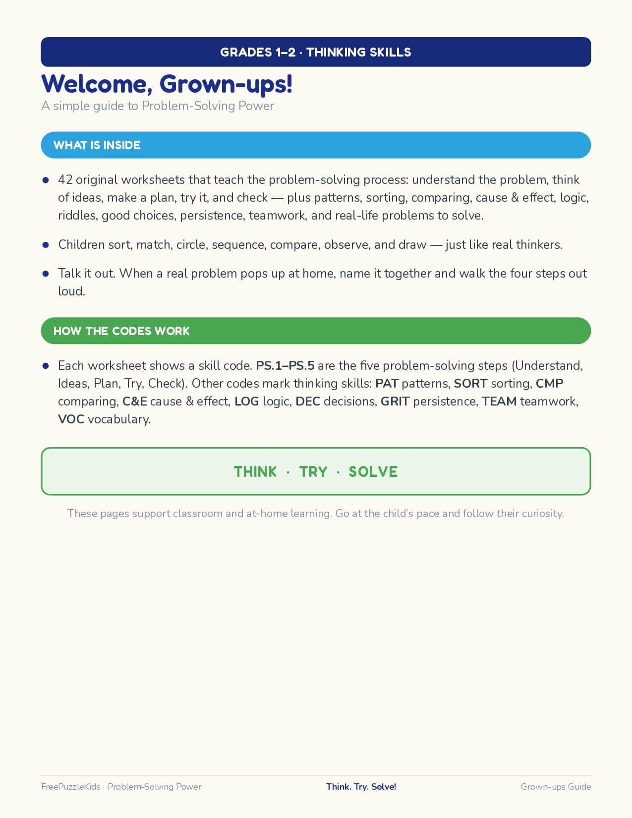Problem-Solving Power - Grade 2 – worksheet preview page 1