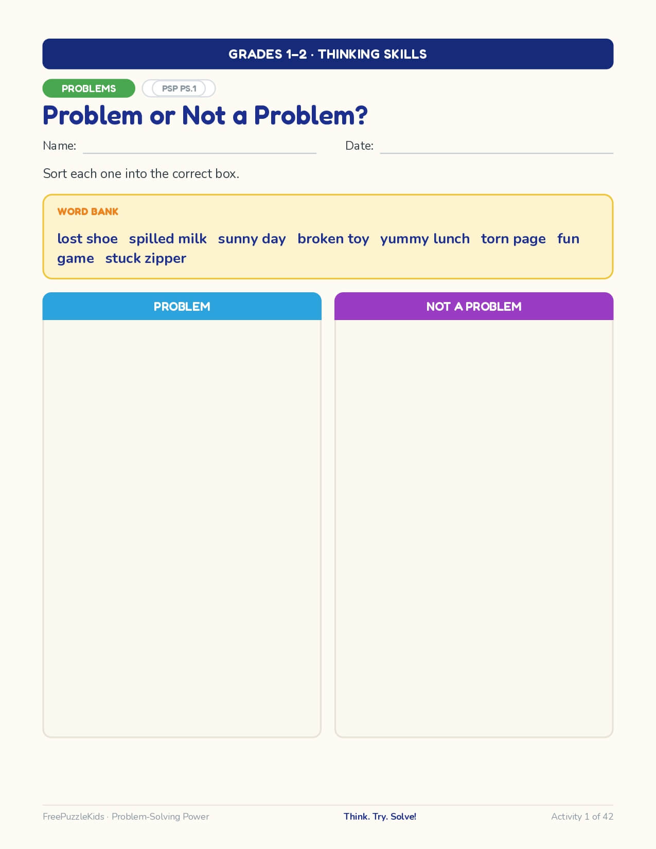 Problem-Solving Power - Grade 2 – worksheet preview page 2