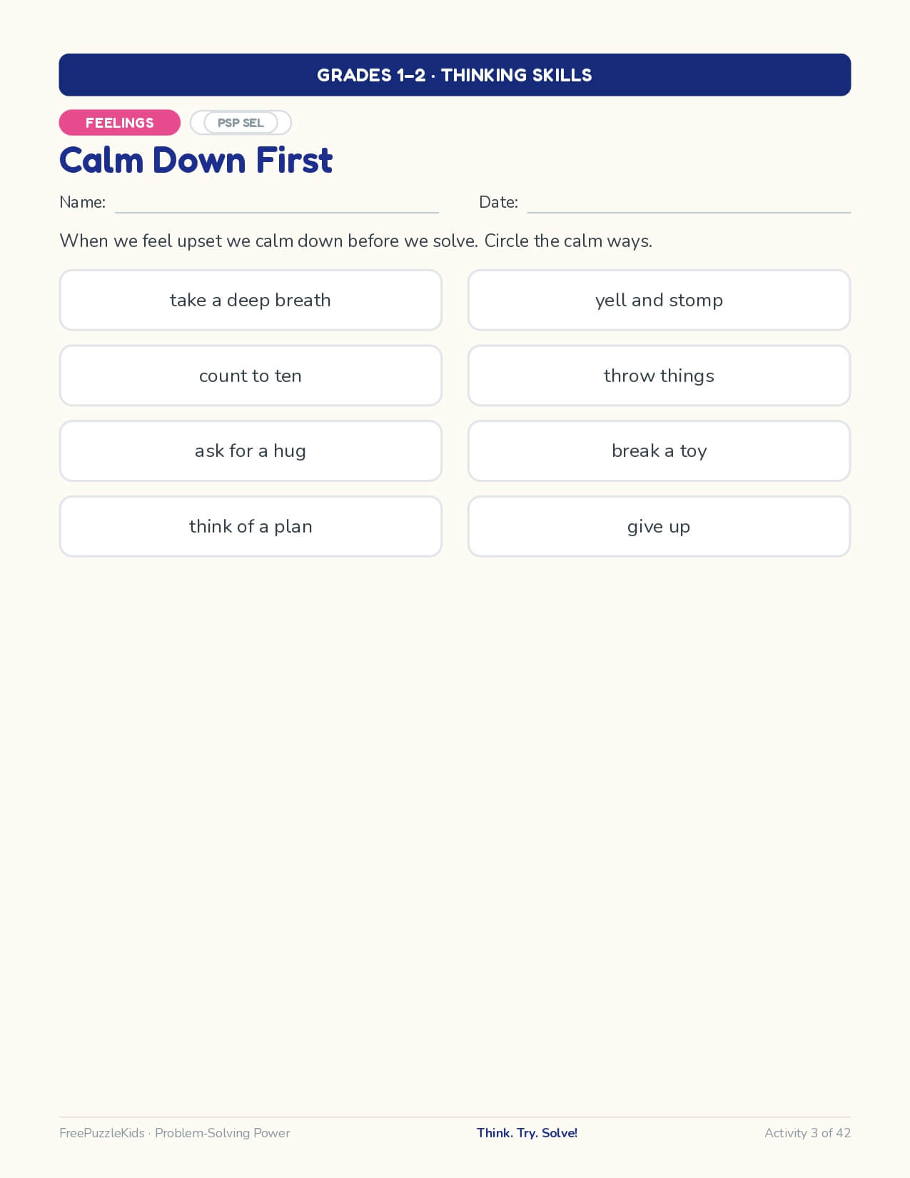 Problem-Solving Power - Grade 2 – worksheet preview page 4
