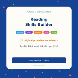 Reading Skills Builder – Grade 2 – printable educational resource