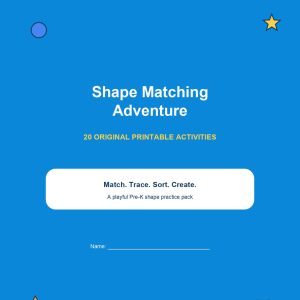 Shape Matching Adventure – printable educational resource