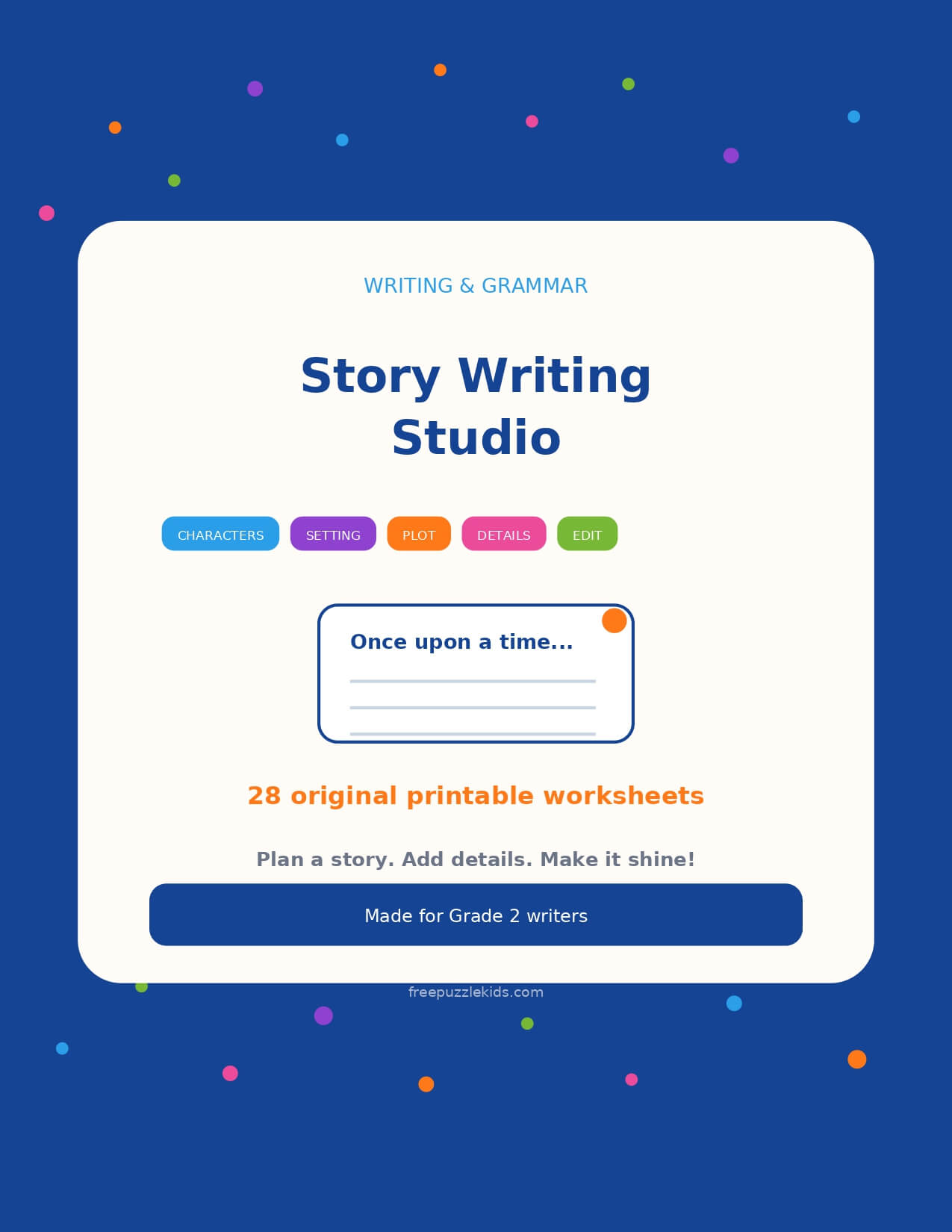 Story Writing Studio – Grade 2 – printable educational resource