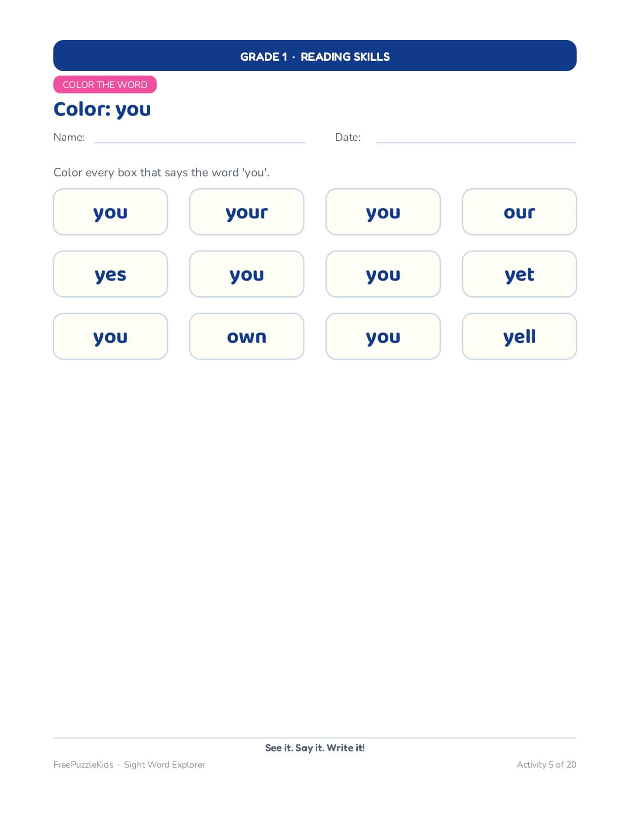 Super Annual Package (B) Grade 1 – worksheet preview page 6