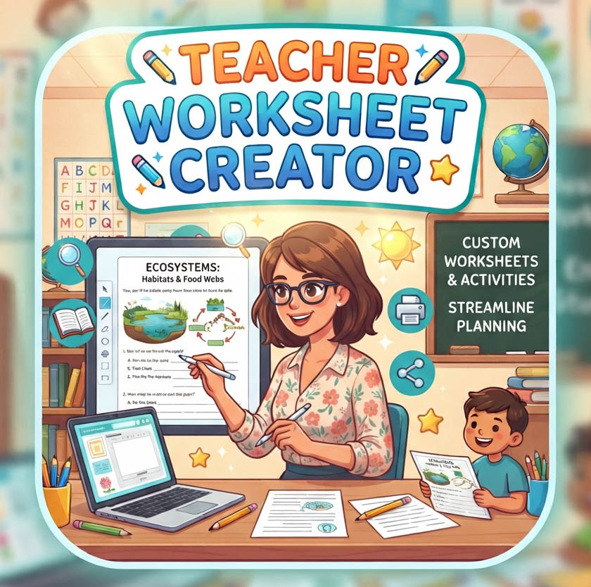 Teacher Worksheet Creator
