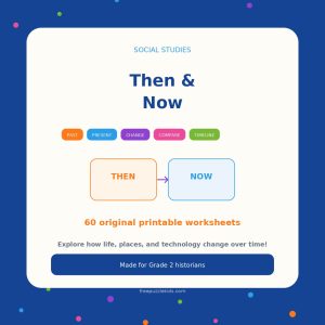 Then & Now - Grade 2 Social Studies – printable educational resource