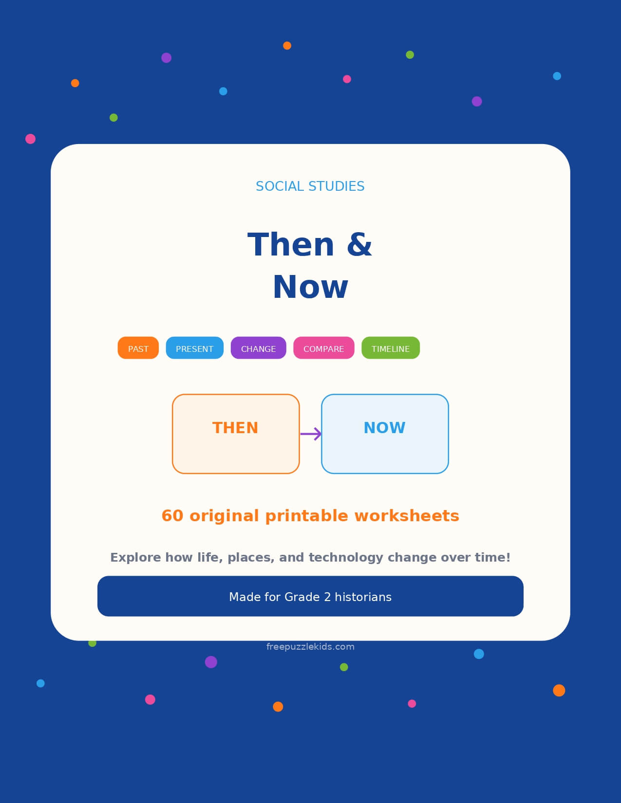 Then & Now - Grade 2 Social Studies – printable educational resource
