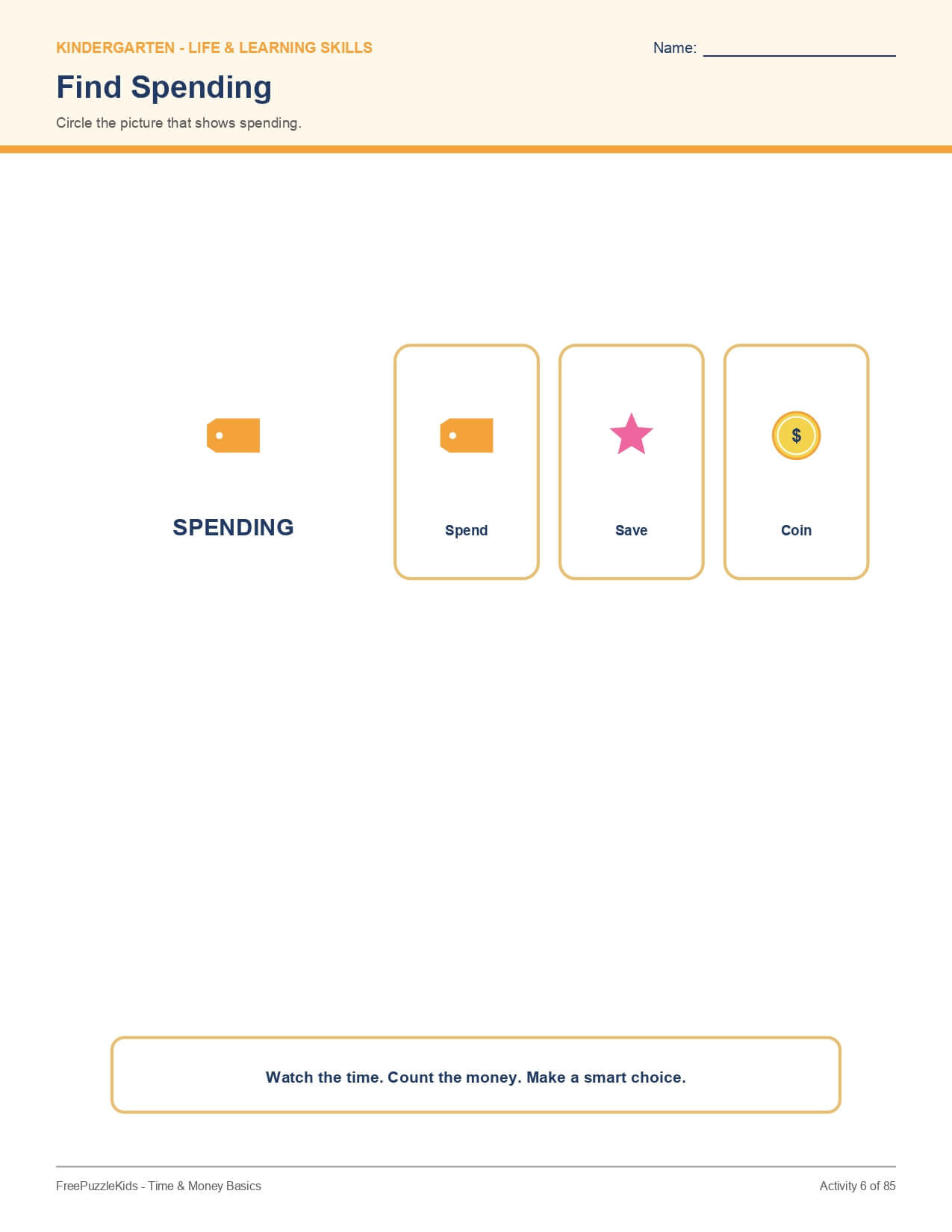 Time & Money Basics - Grade 2 – worksheet preview page 7