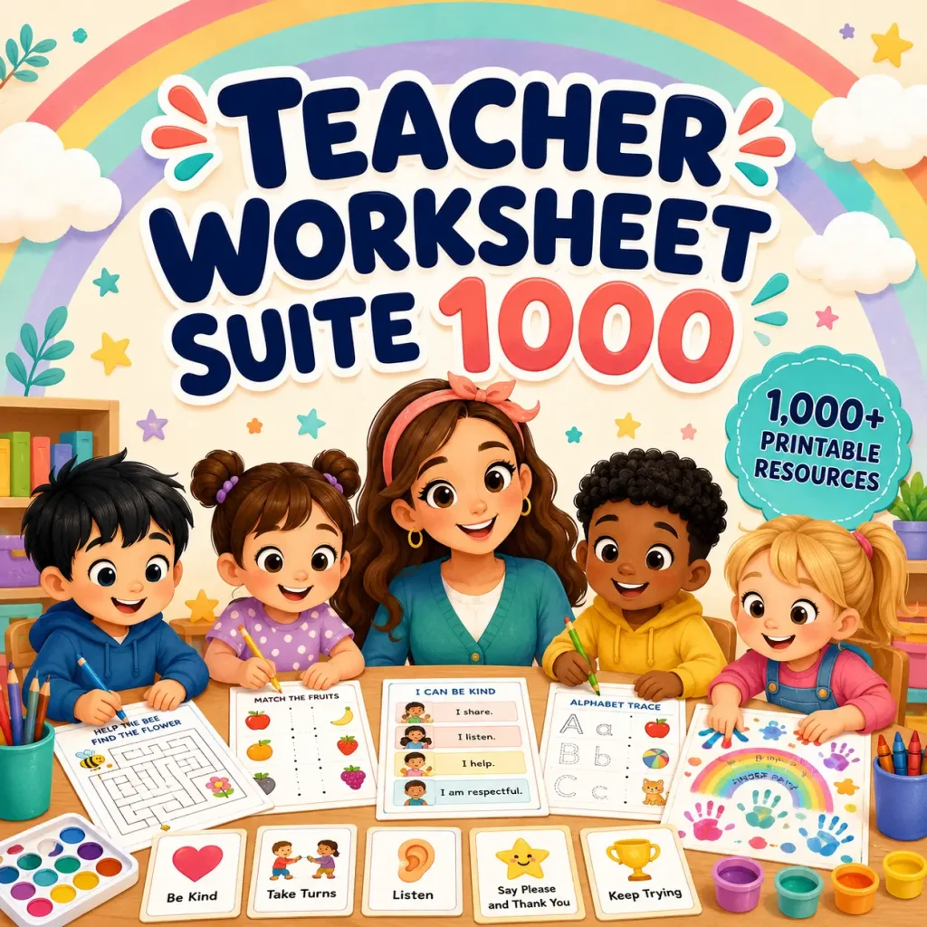 Teacher Worksheet Suite 1000